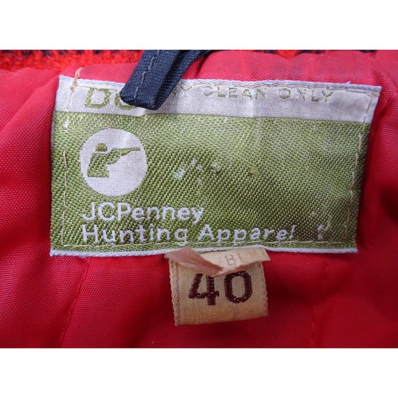 JCPenny Hunting Apparel Jacket Moth Hole Size 40 - Picture 3 of 12